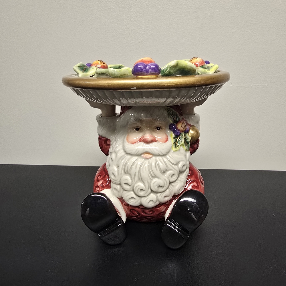 Fitz and Floyd Red and White Santa Holiday Decor